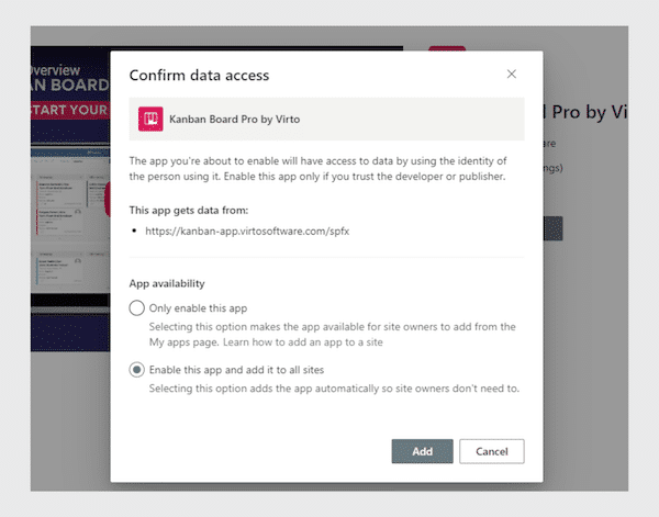 confirm data access