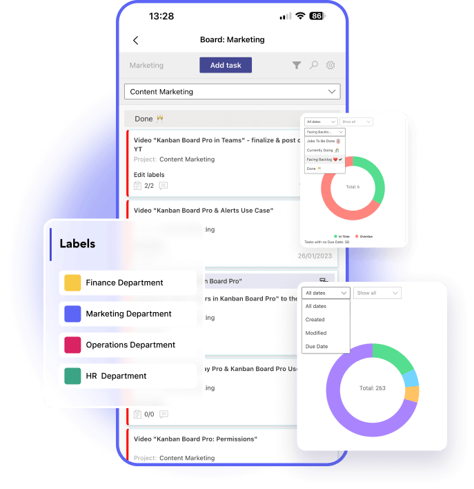 kanban board app for sharepoint online mobile
