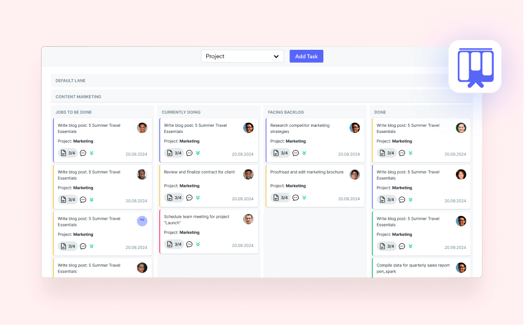 Virto Kanban Board App for Marketing