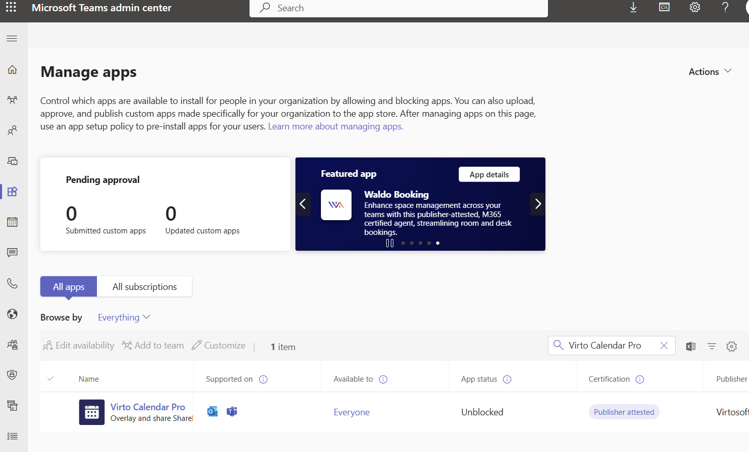 Manage apps in Microsoft Teams