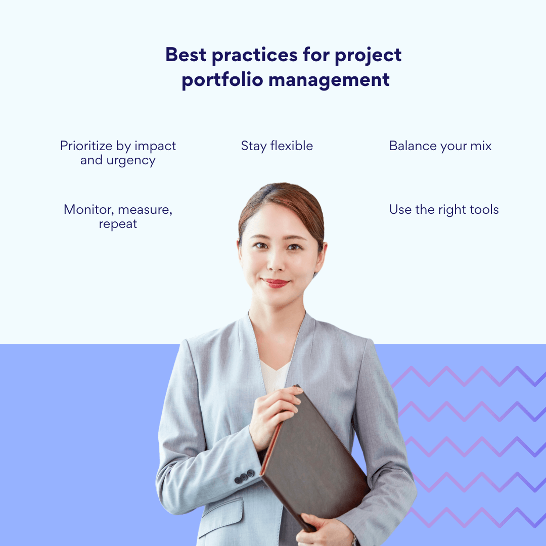 Best practices for project portfolio management
