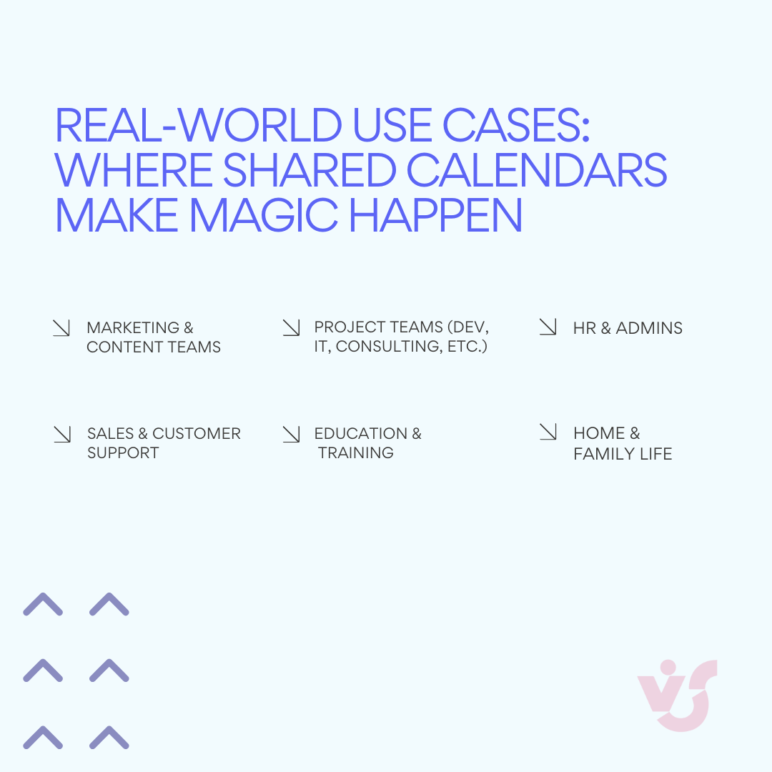 Real-world use cases where shared calendars make magic happen
