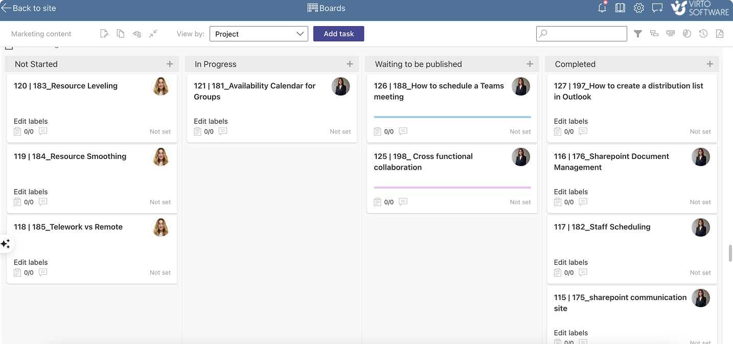 Sample Kanban Board App