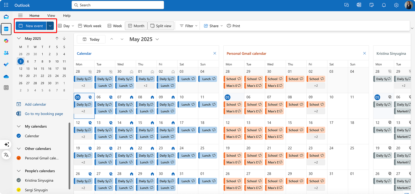 Creating a new meeting in OWA