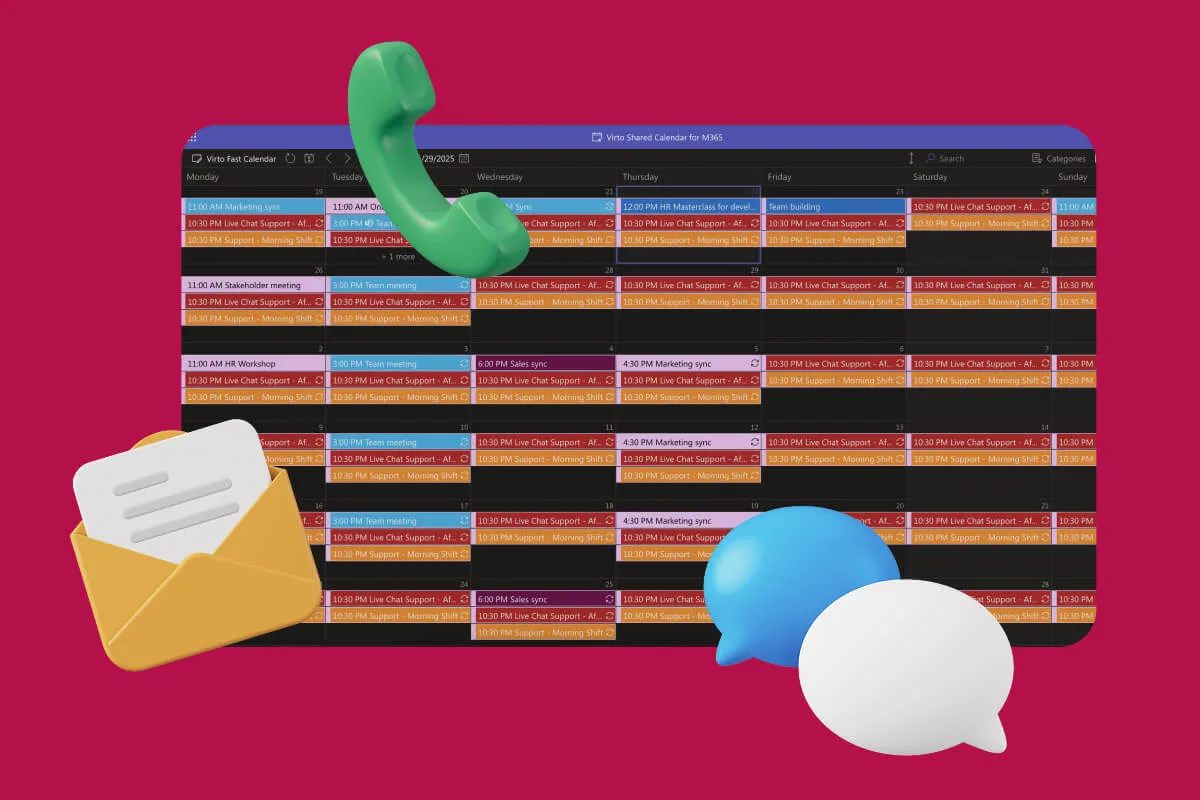 Customer Support Schedule VirtoSoftware