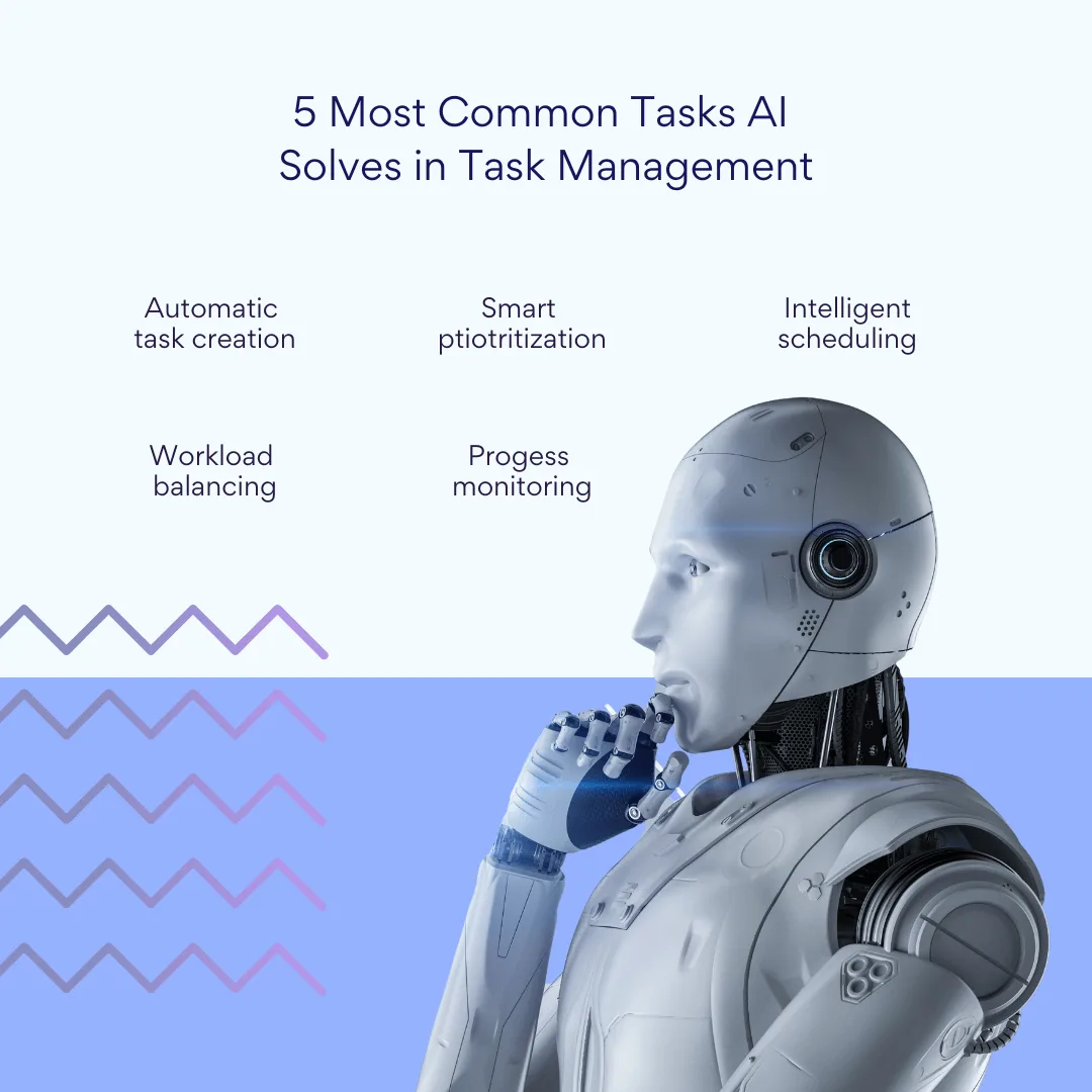 5 most common tasks AI solves in task management.