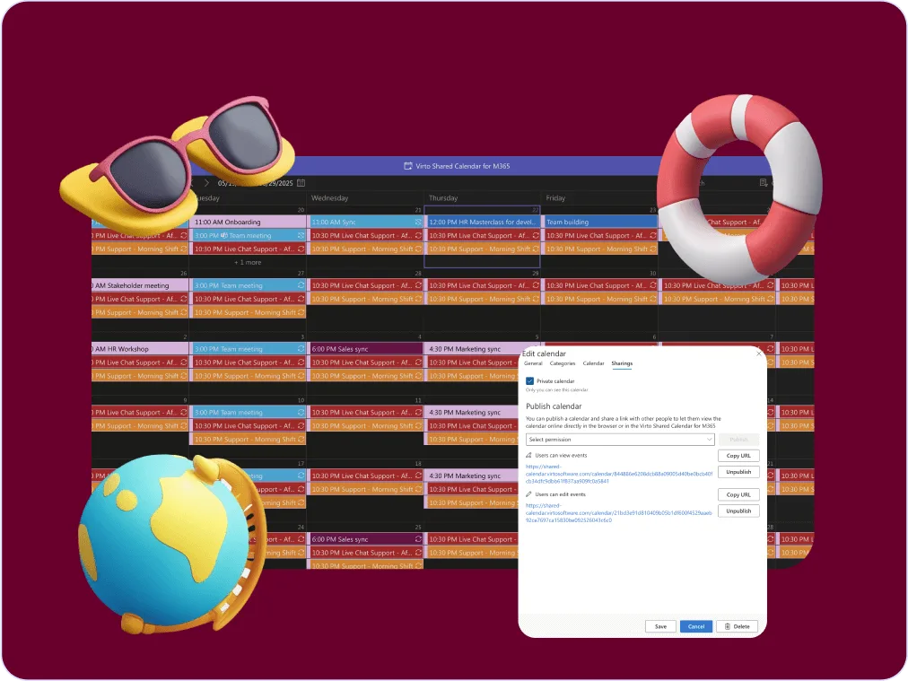 Holiday Calendar optimized