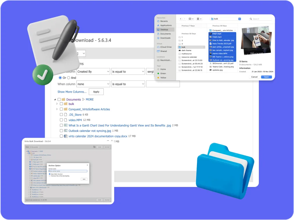 Secure document management optimized