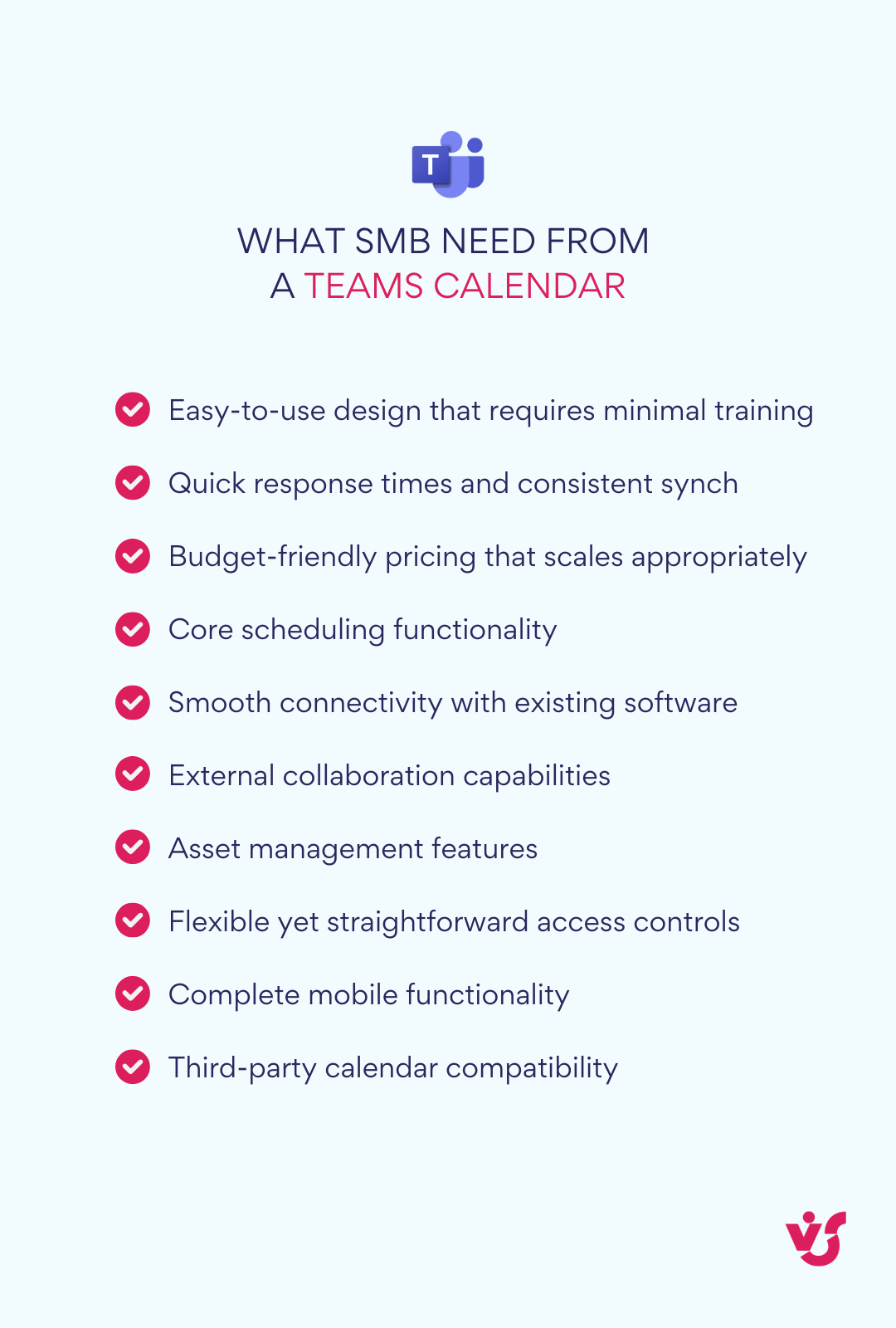 What SMB need from a Teams calendar