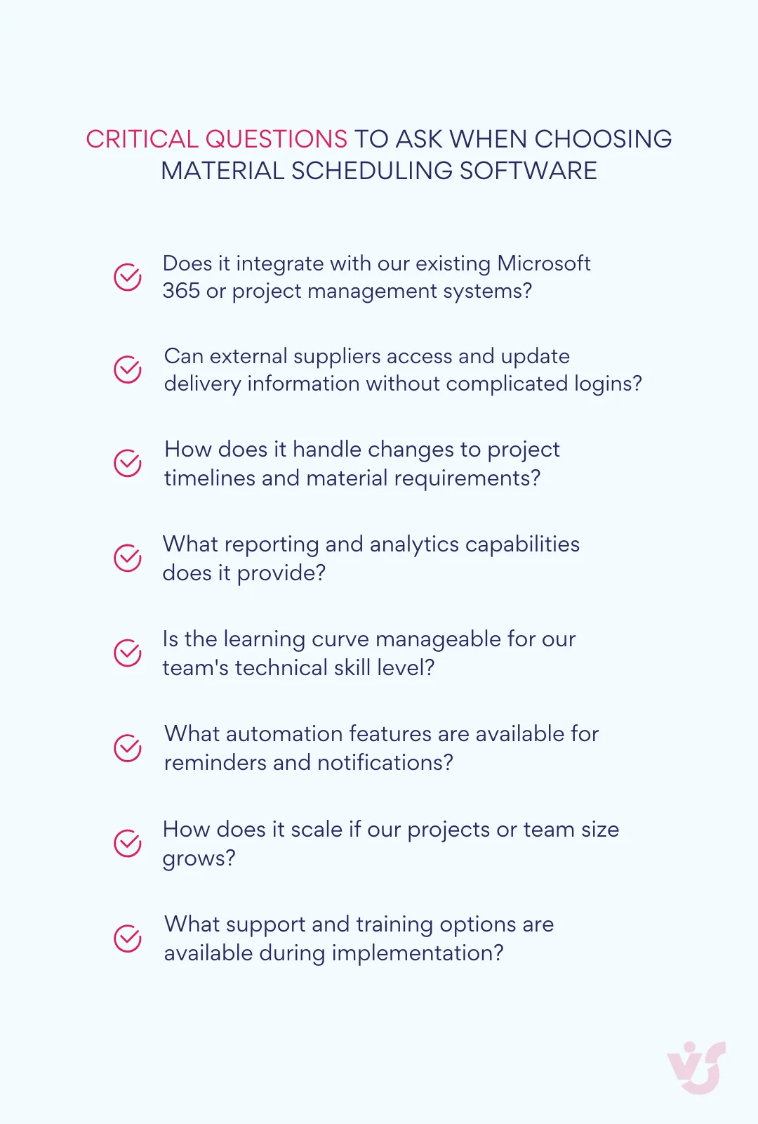 Critical Questions to Ask When Choosing Material Scheduling Software.
