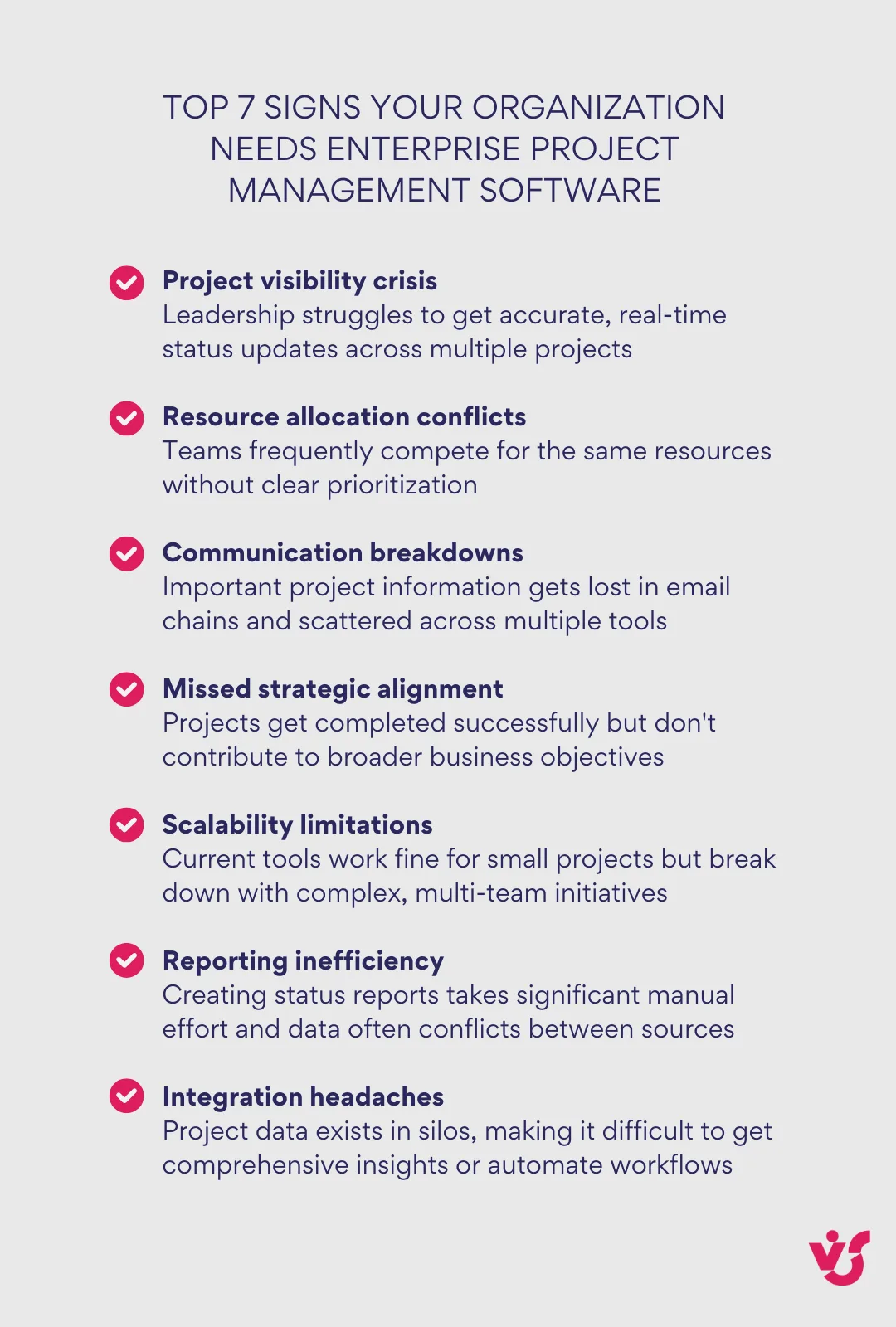 Top 7 signs your organization needs enterprise project management software