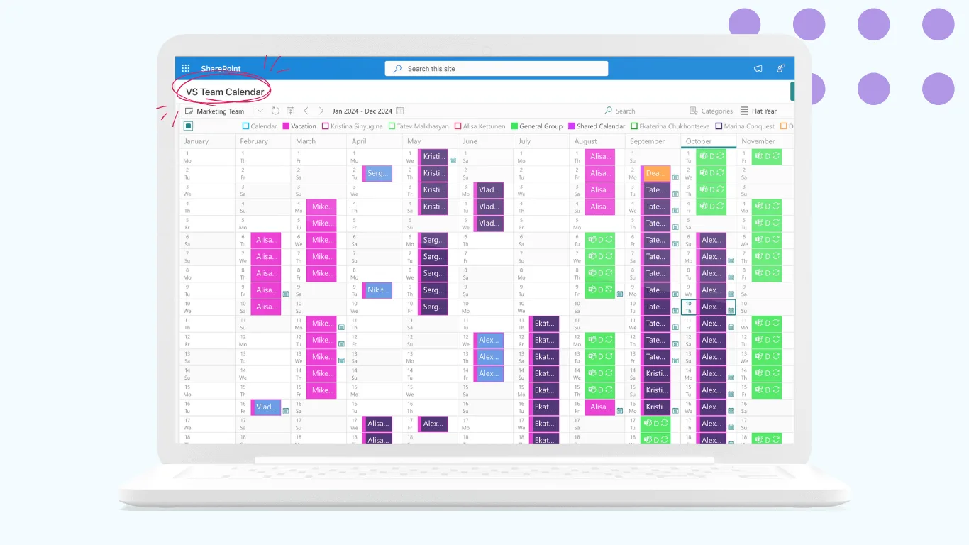 Virto Gantt Chart App.