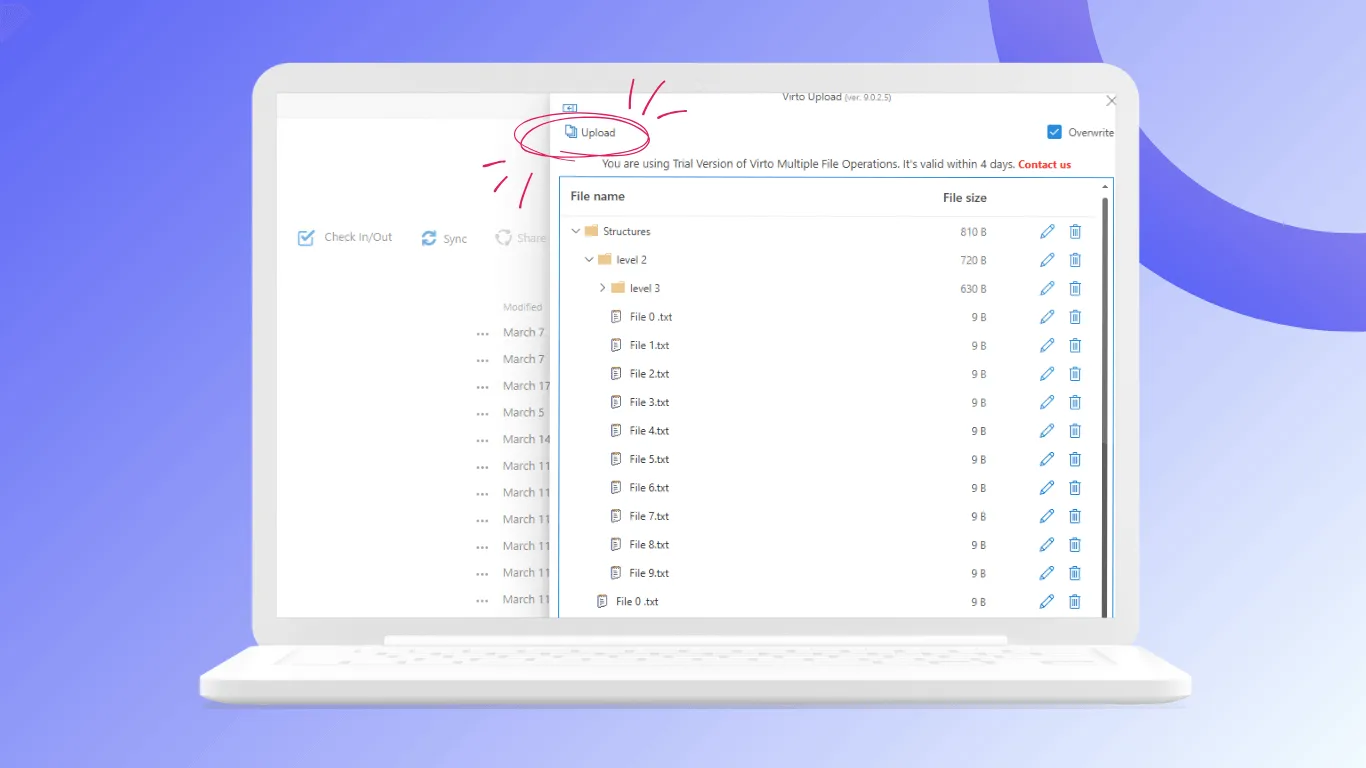 Virto Multiple File Operations