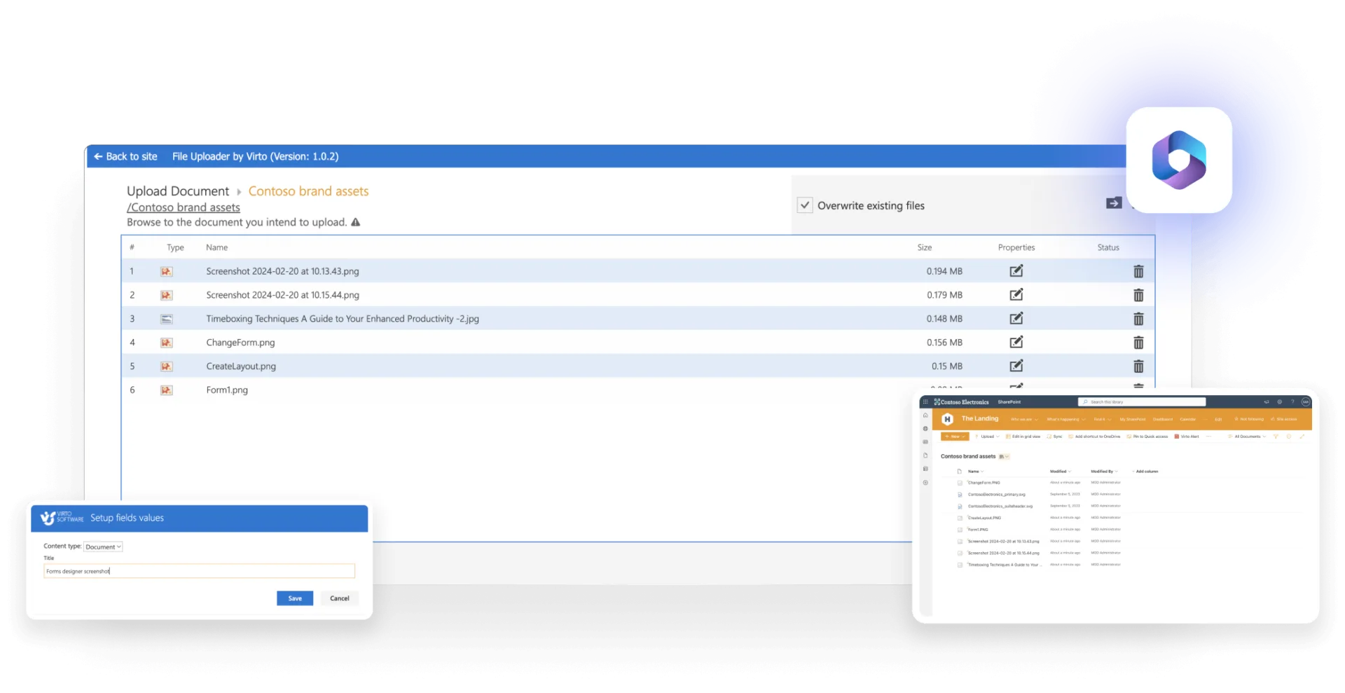 Virto Multiple File Upload