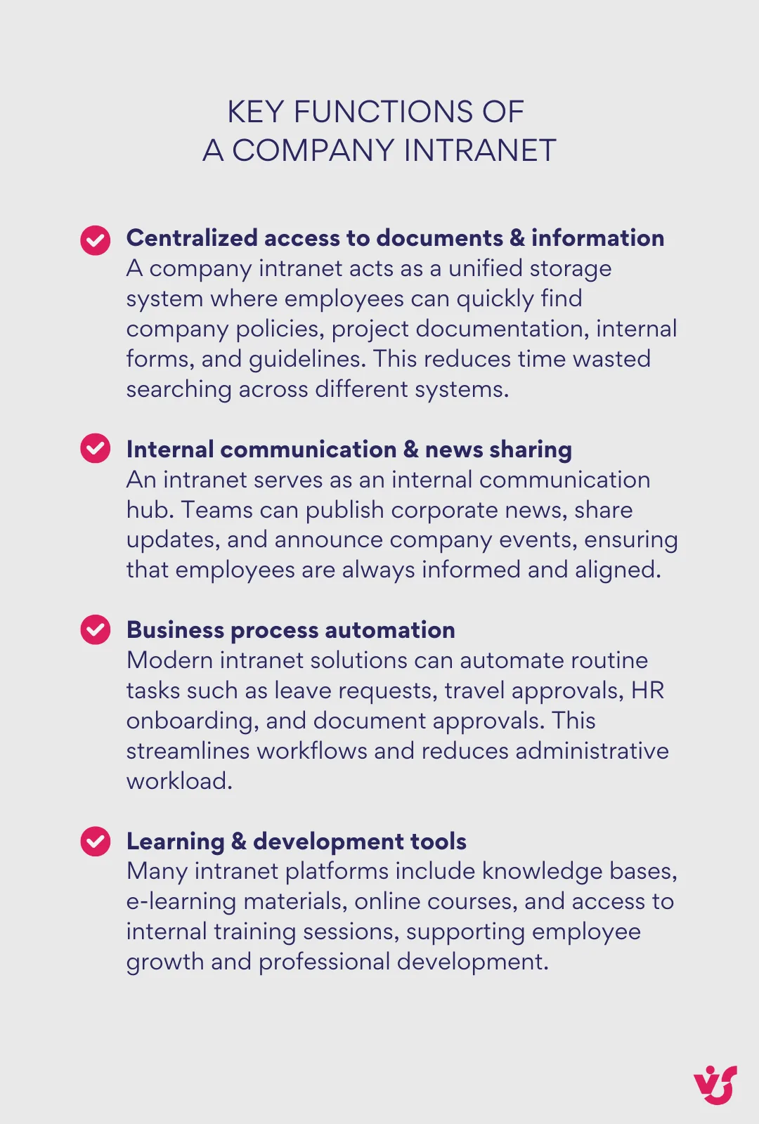 Key Functions of a Company Intranet