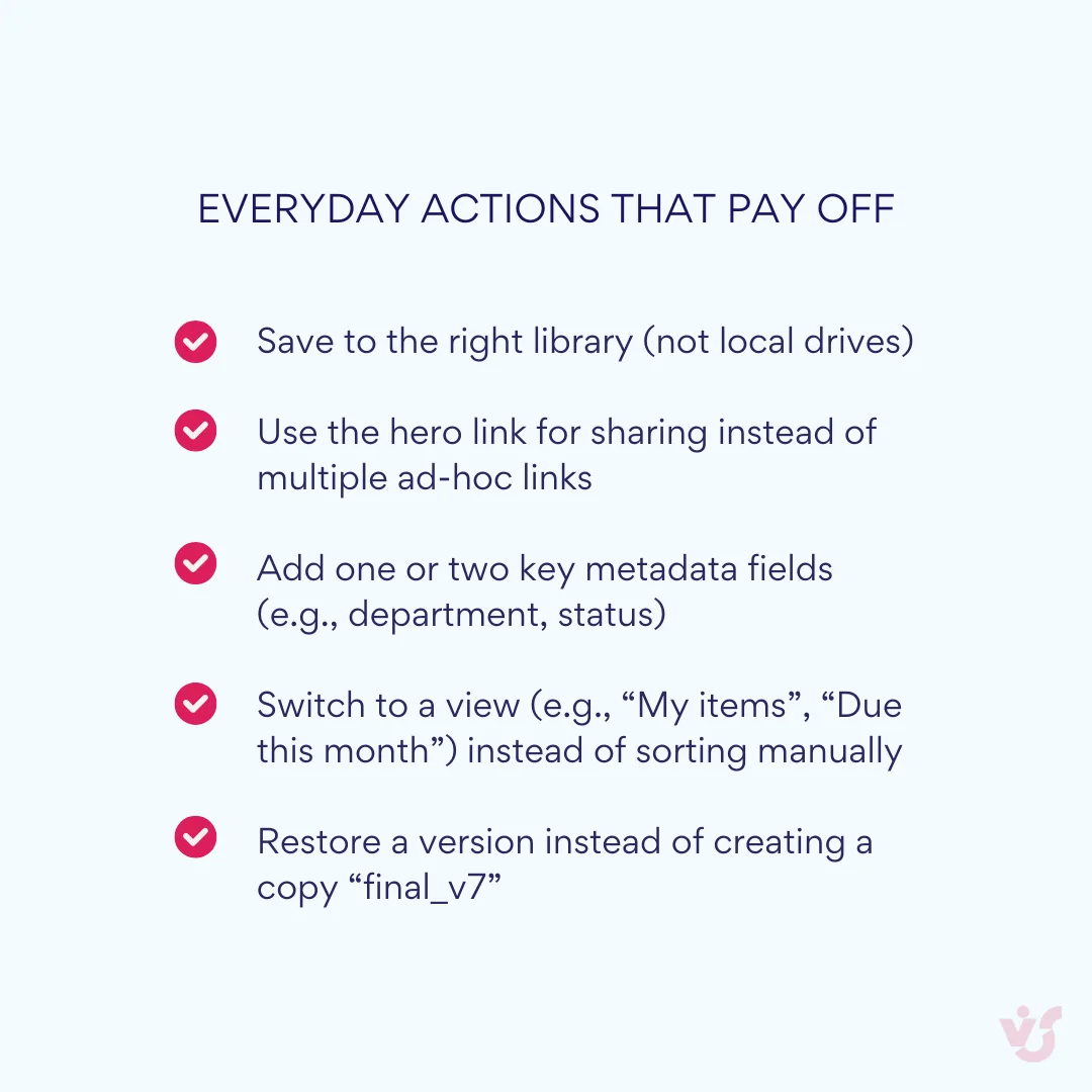 Everyday actions that pay off