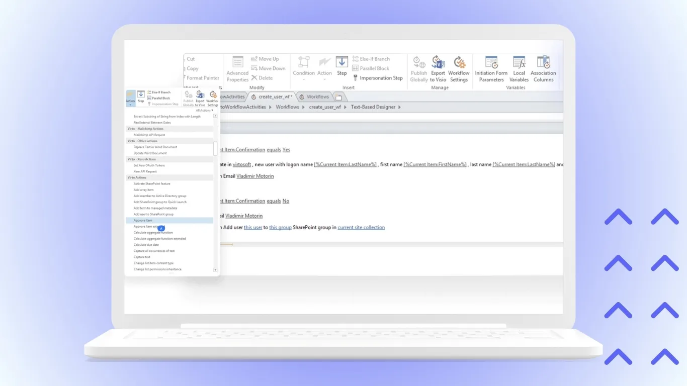Virto Workflow Activities and Workflow Status Monitor for SharePoint On-Premises