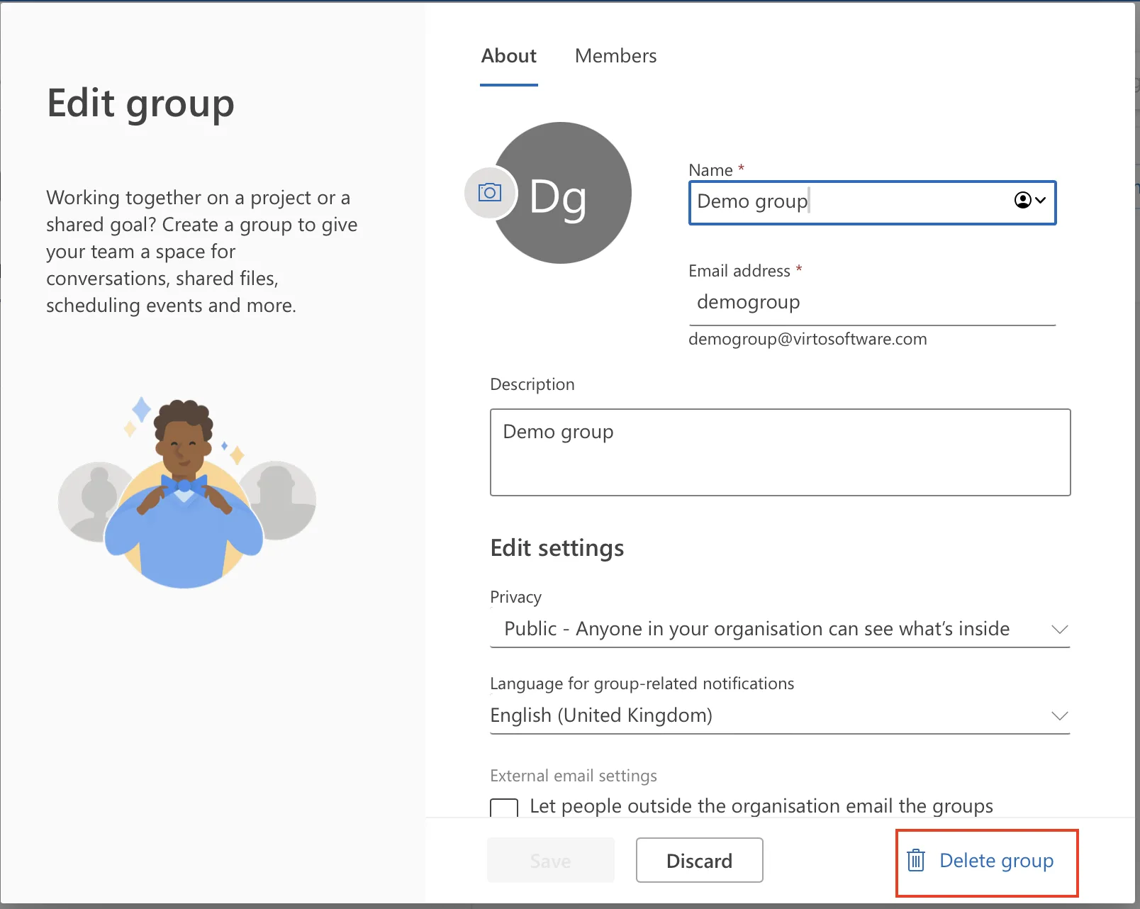 Deleting group calendar in Outlook