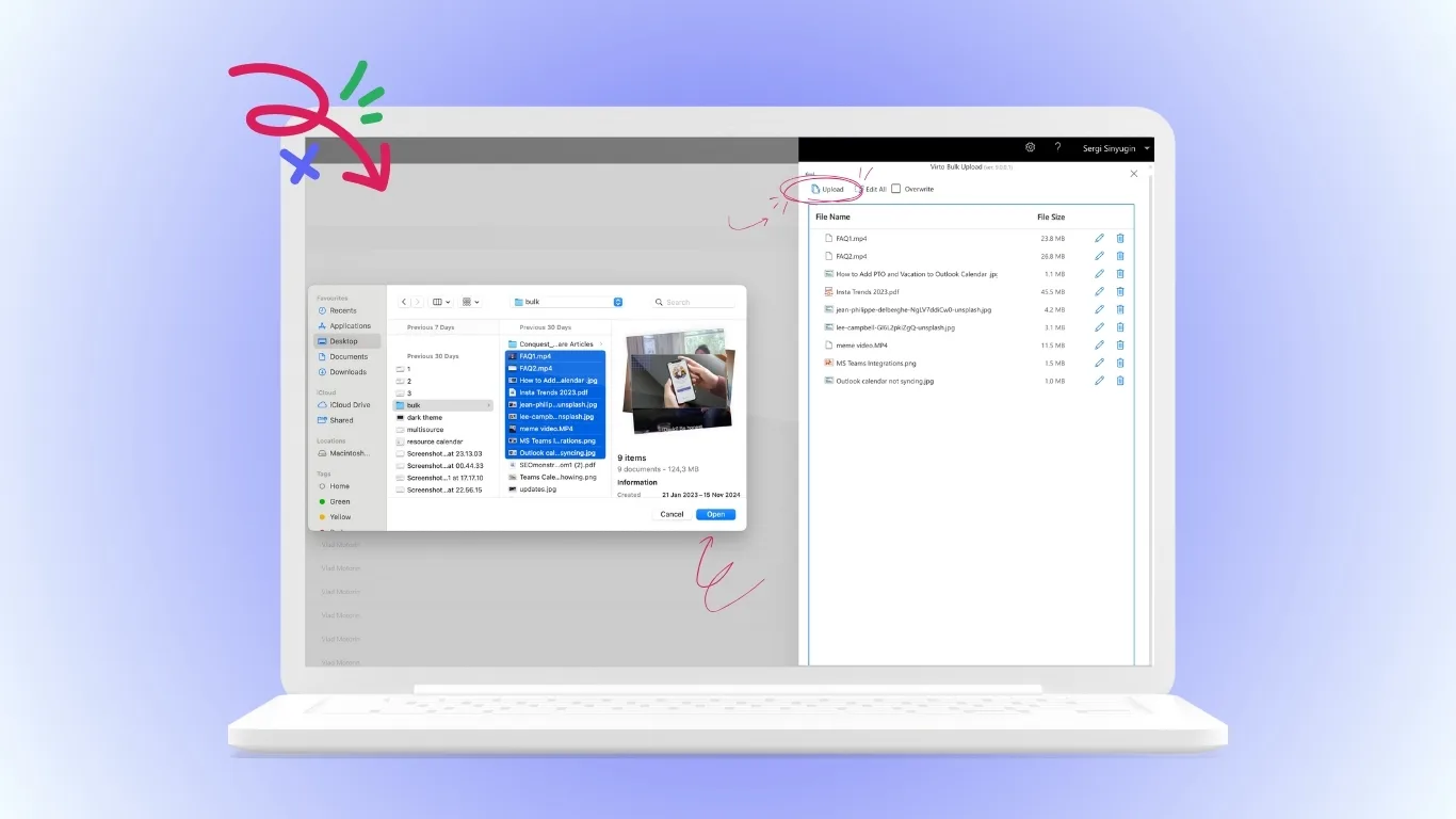Virto Multiple File Operations